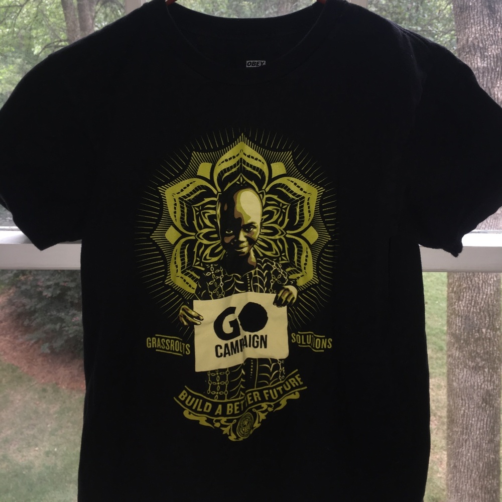 OBEY "GO CAMPAIGN" SHORT SLEEVE SHIRT